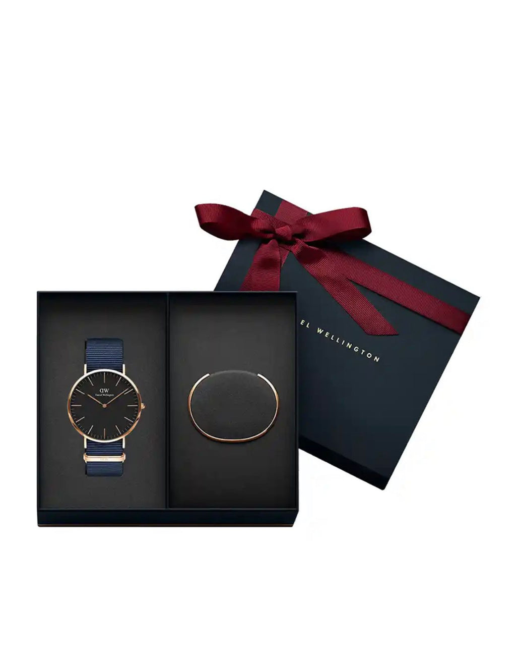 Daniel wellington Men Classic Black Bayswater 40mm & Classic Bracelet Watch Gift Set DW00500269
