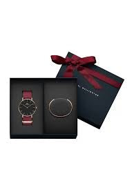 Daniel wellington Women Classic Roselyn 36mm Black & Classic Bracelet Watch Gift Set DW00500266