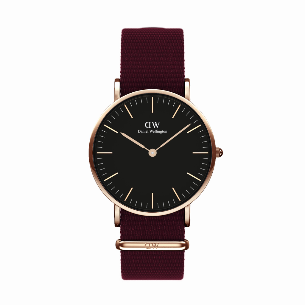 Daniel wellington Women Classic Roselyn 36mm Black & Classic Bracelet Watch Gift Set DW00500266